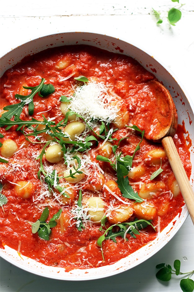 10-minuten Gnocchi mit Tomatensauce Rezept