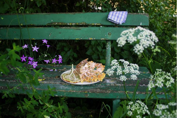 Gebackene Holunderblüten