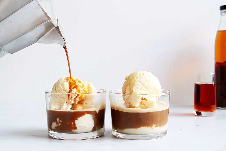 Affogato al caffe Rezept Italien