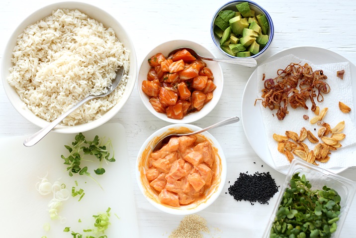 Ahi Poke Bowl Zutaten