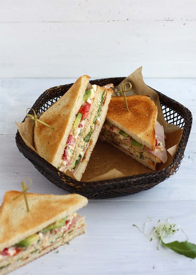 Avocado Clubsandwich