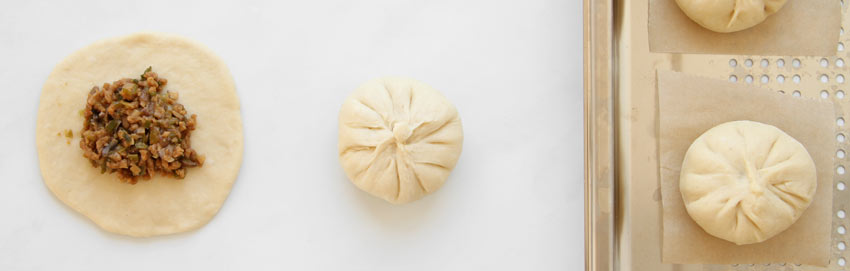 Baozi falten