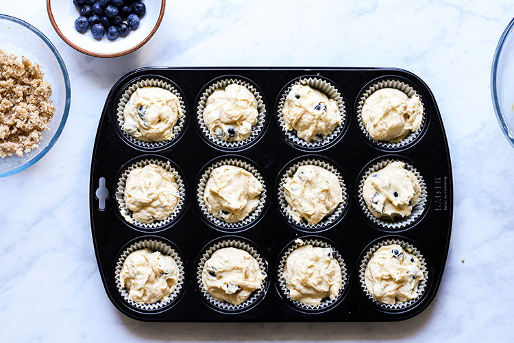 Blaubeer Muffins einfaches Rezept