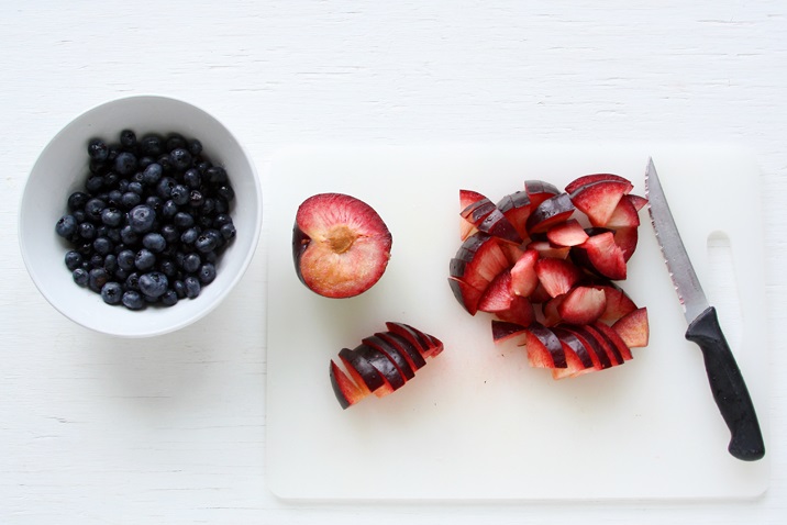 Blueberry-Plum Cobbler