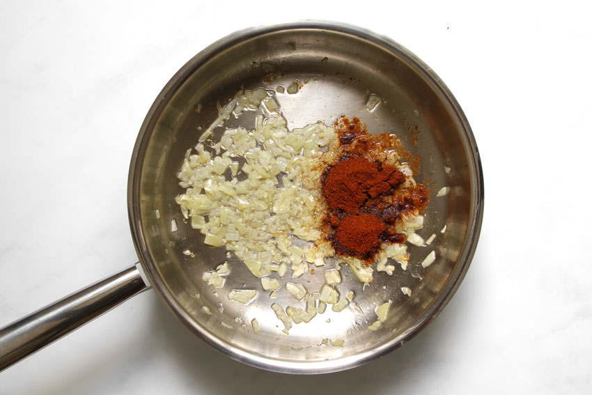angebratener Zwiebel