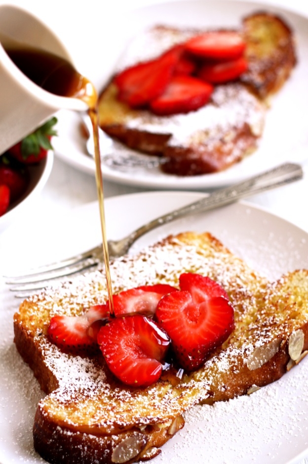 Brioche French Toast mit Erdbeeren