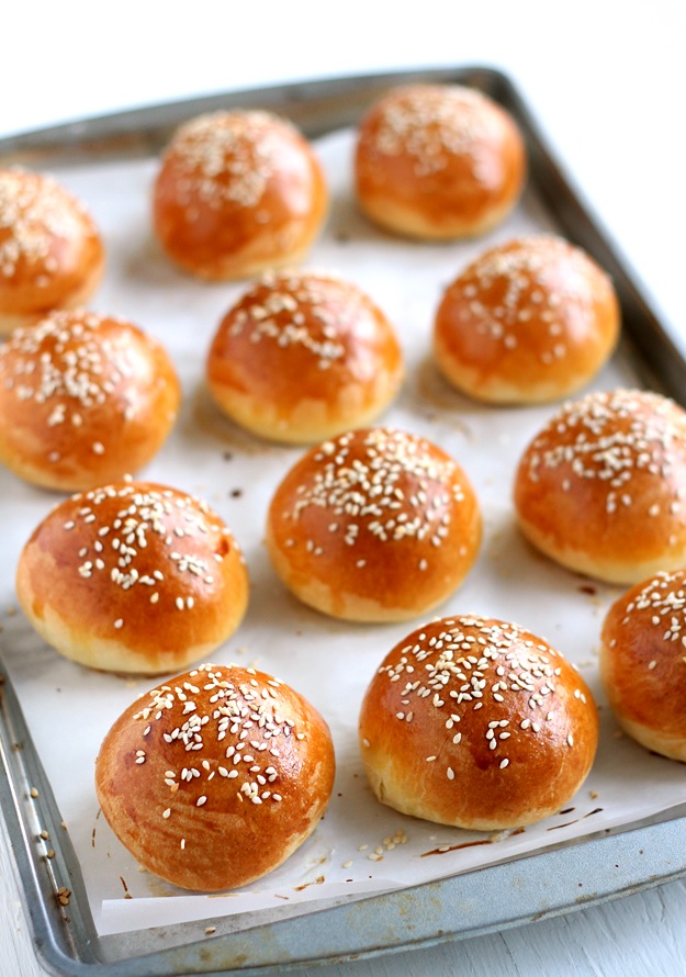 Brioche Burger Buns Sliders Rezept