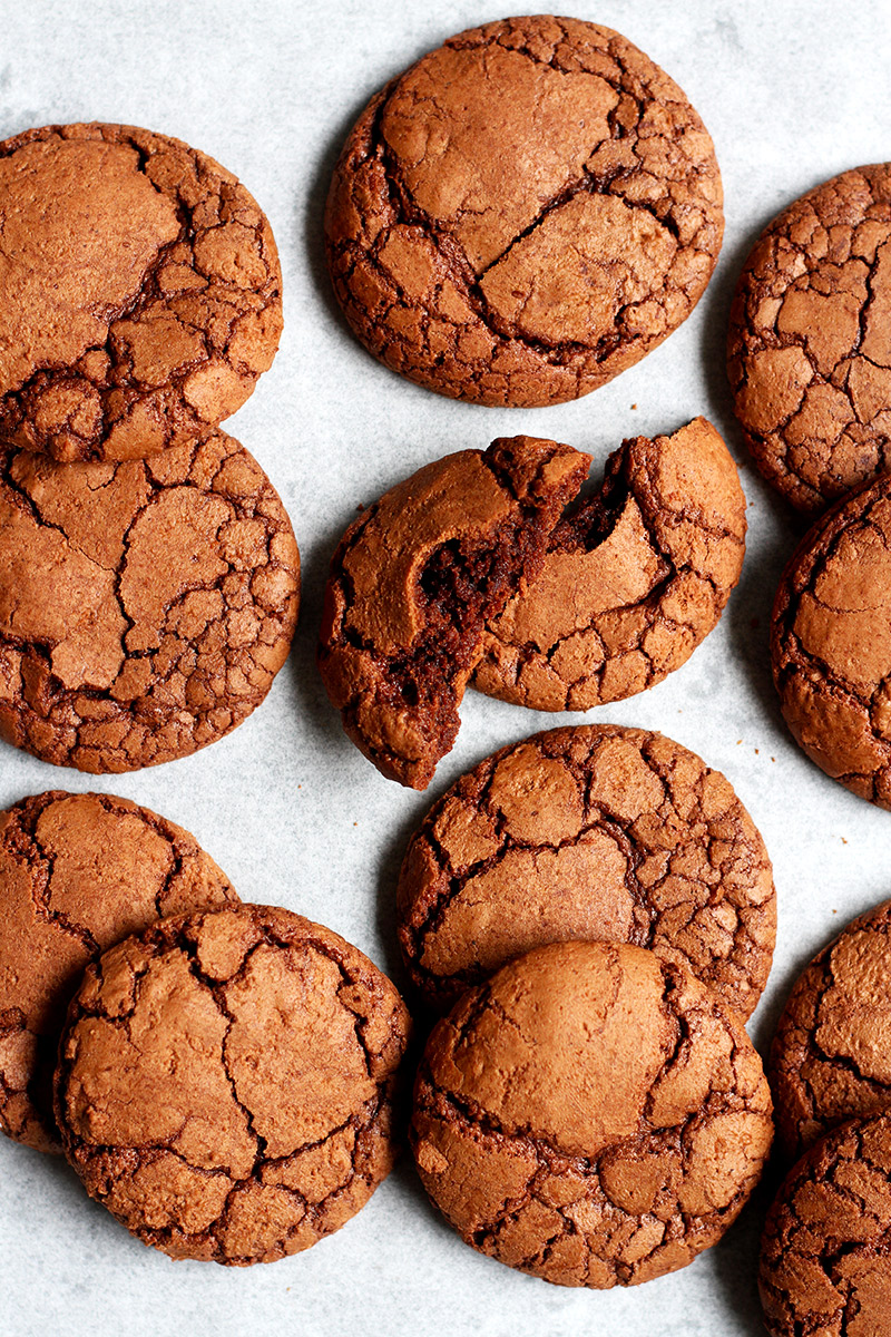 Brownie Kekse mit Rissen Rezept