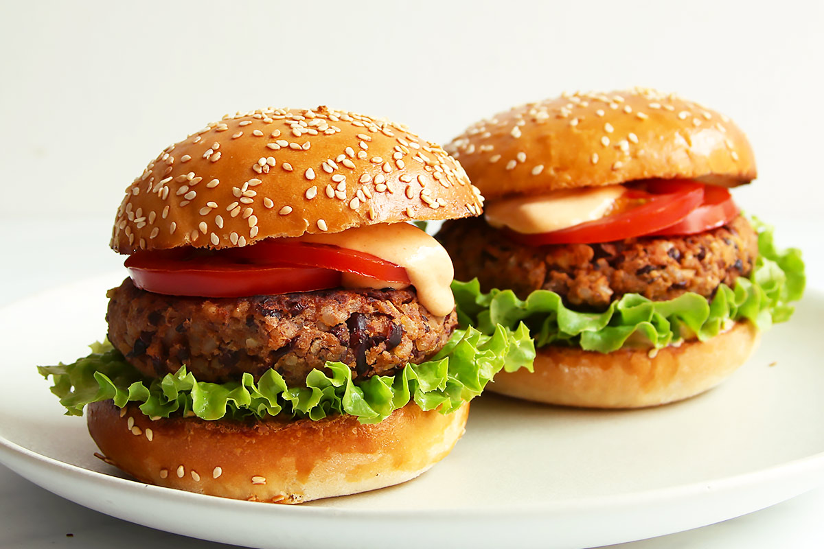 Burger vegetarisch mit Kidneybohnen Rezept