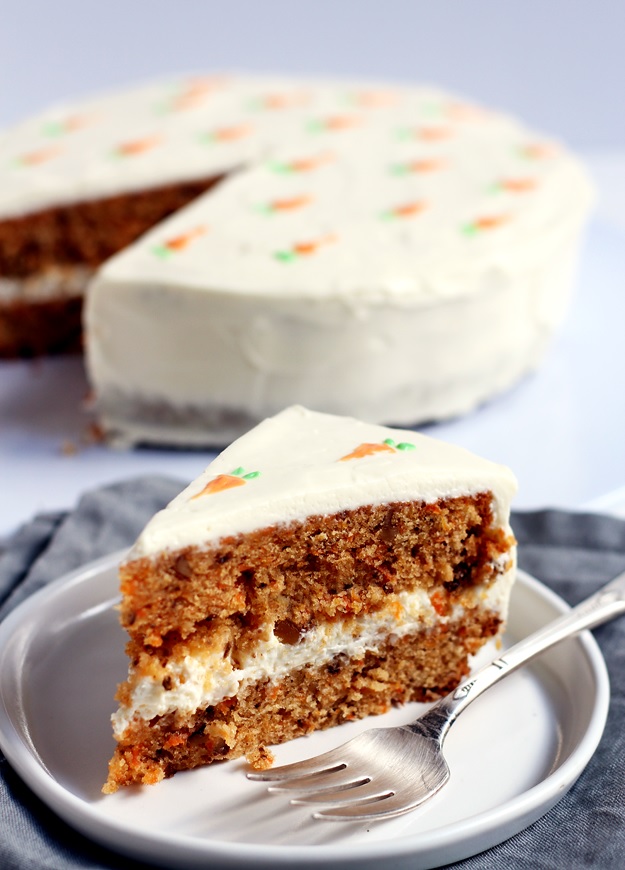 Carrot Cake mit Cream Cheese Frosting Rezept