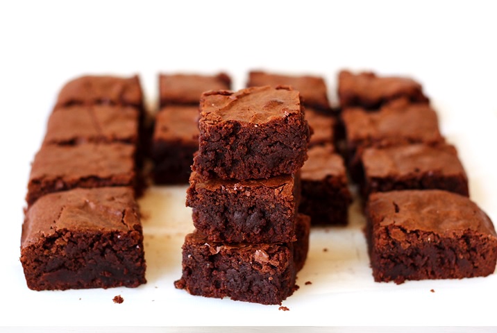 Chewy fudgy Brownies Rezept USA