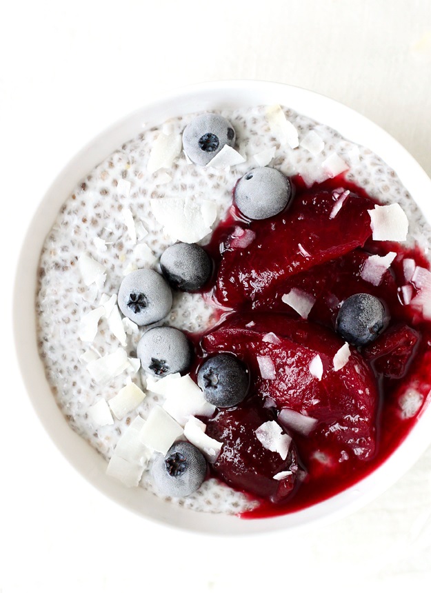 Chiapudding mit Zwetschkenröster Rezept