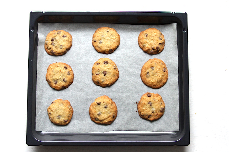 Chocolate Chip Cookies gebacken