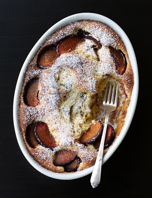 Clafoutis aux Prunes - Pflaumenkuchen