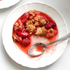 Erdbeer Crumble