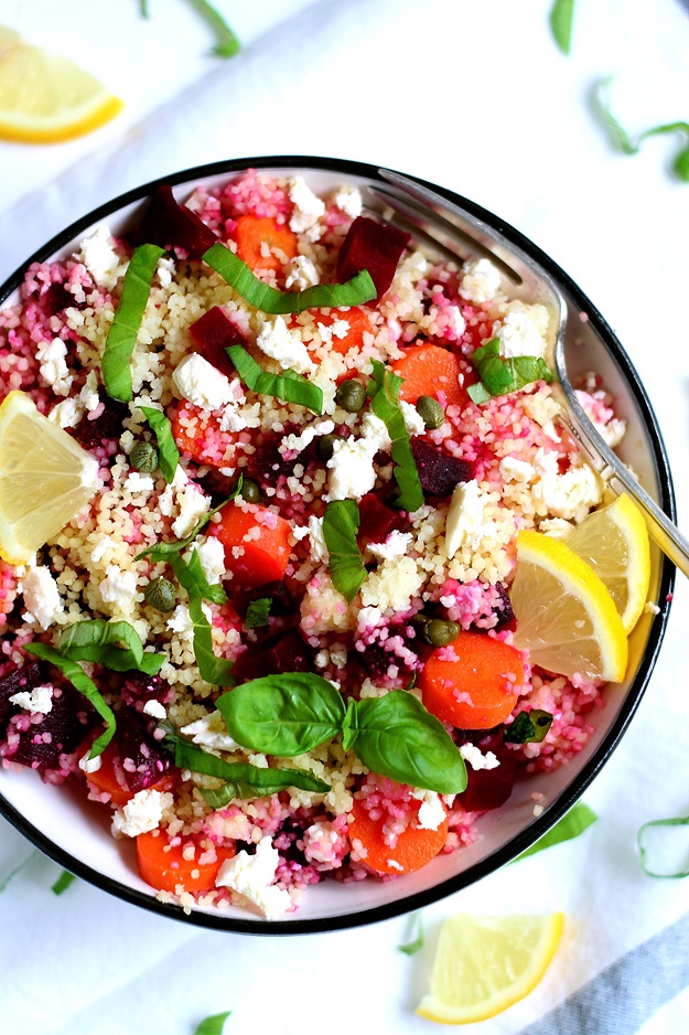 Einfacher Couscous Salat mit Karotten und Rüben | tasteoftravel.at