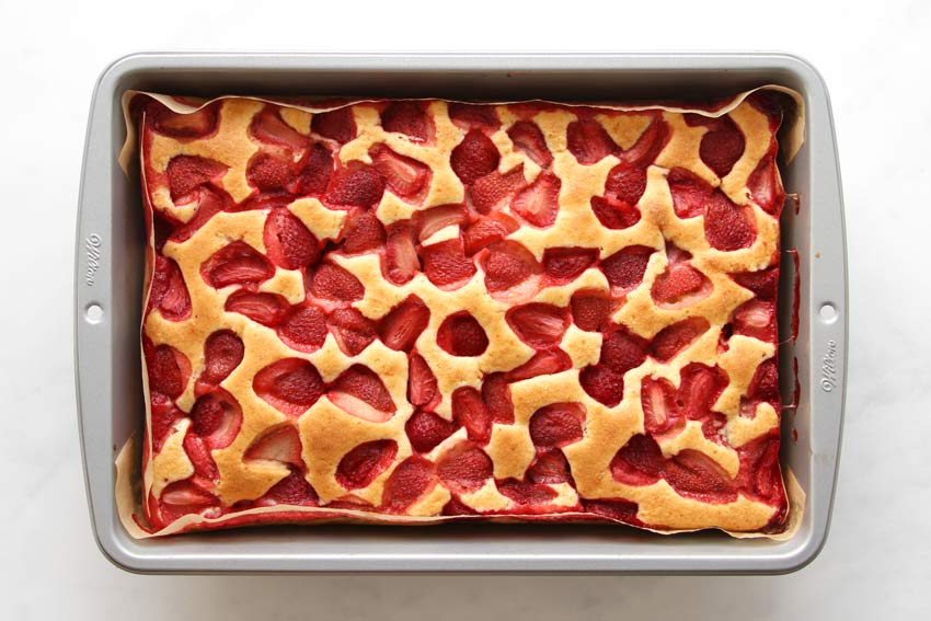 Erdbeerkuchen mit Rührteig