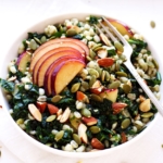 Grain Salad with Kale and Plums