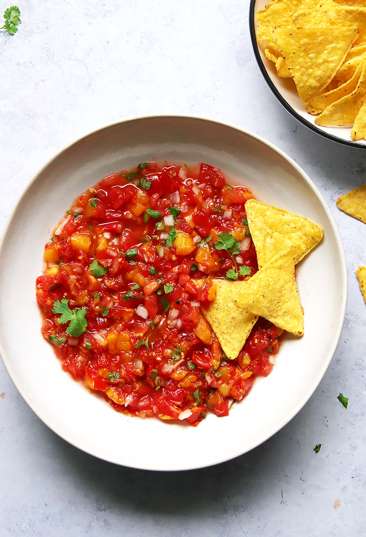 Fermentierte Tomaten Pfirsich Salsa - fertig in 2 Tagen » Taste of Travel