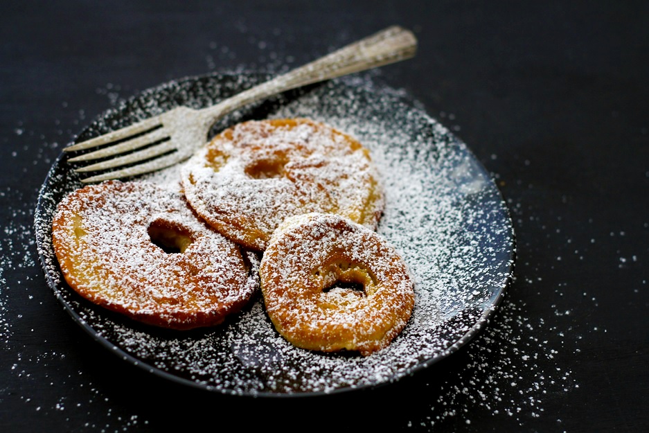 Gebackene Apfelringe Apfelradeln Rezept