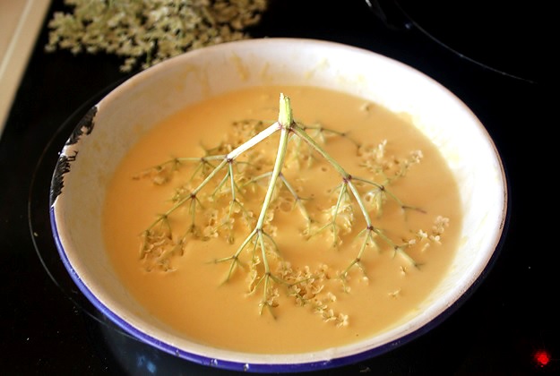 Gebackene Holunderblüten in Bierteig Rezept