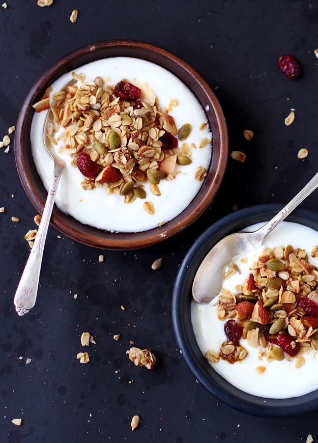 Granola mit Kürbiskernen und Sonnenblumenkernen Rezept