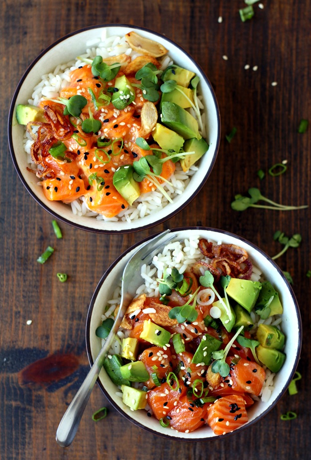 Hawaiianische Ahi Poke Bowl