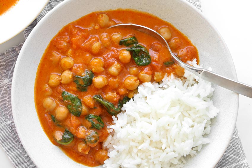 Schnelles Kichererbsen Curry