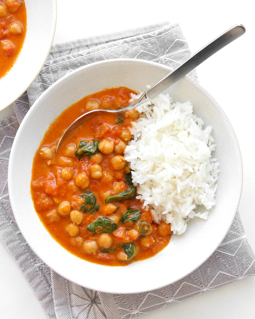 Kichererbsen-Tomaten-Curry