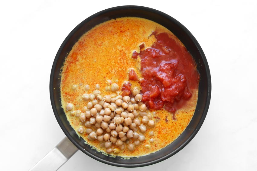 Kichererbsen Tomaten Curry