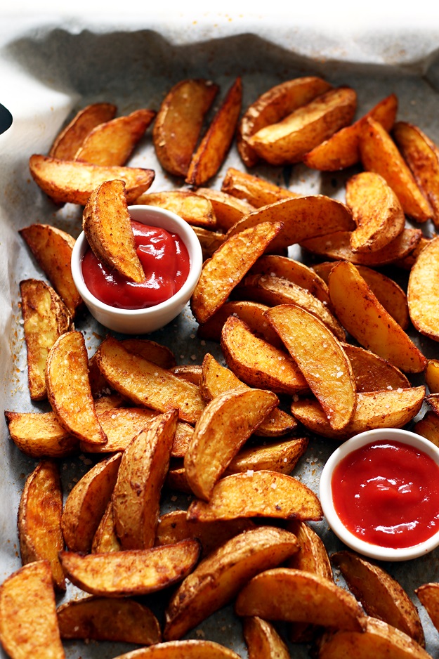 Knusprige Ofen Potato Wedges Rezept