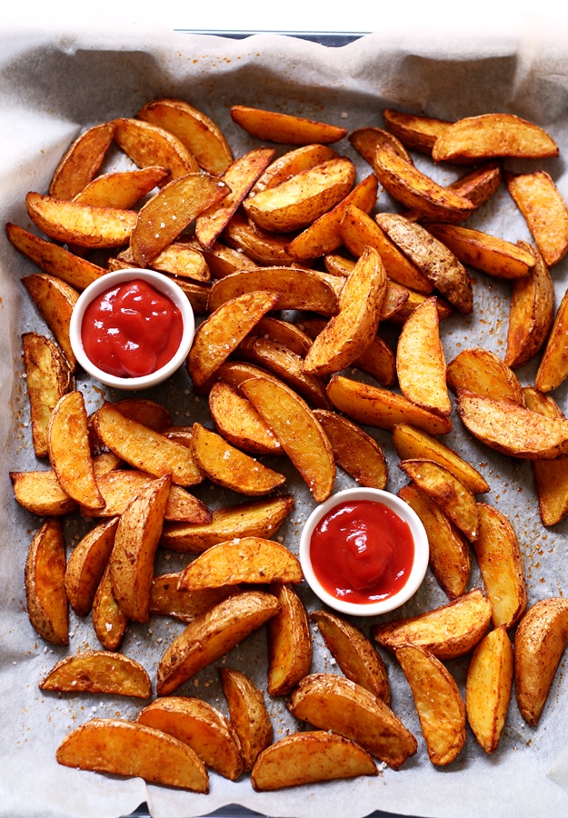 Knusprige Potato Wedges Backofen Rezept