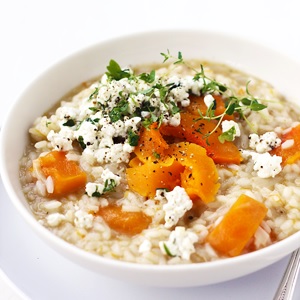 Kürbis-Risotto mit Kräuter-Frischkäse » Taste of Travel