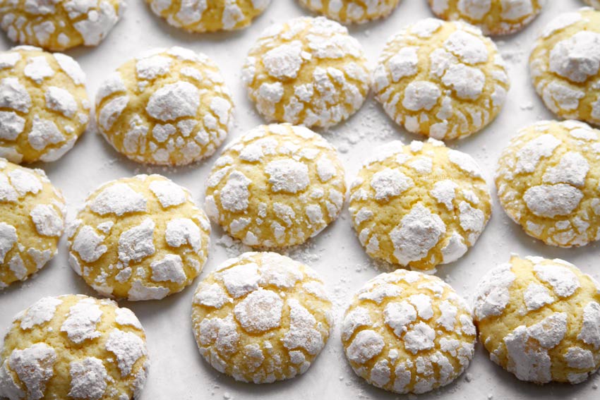 Lemon Crinkle Kekse