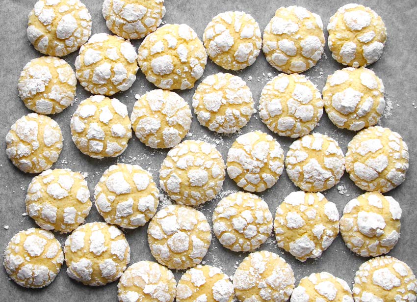 Lemon Crinkle Cookies Zitronenkekse