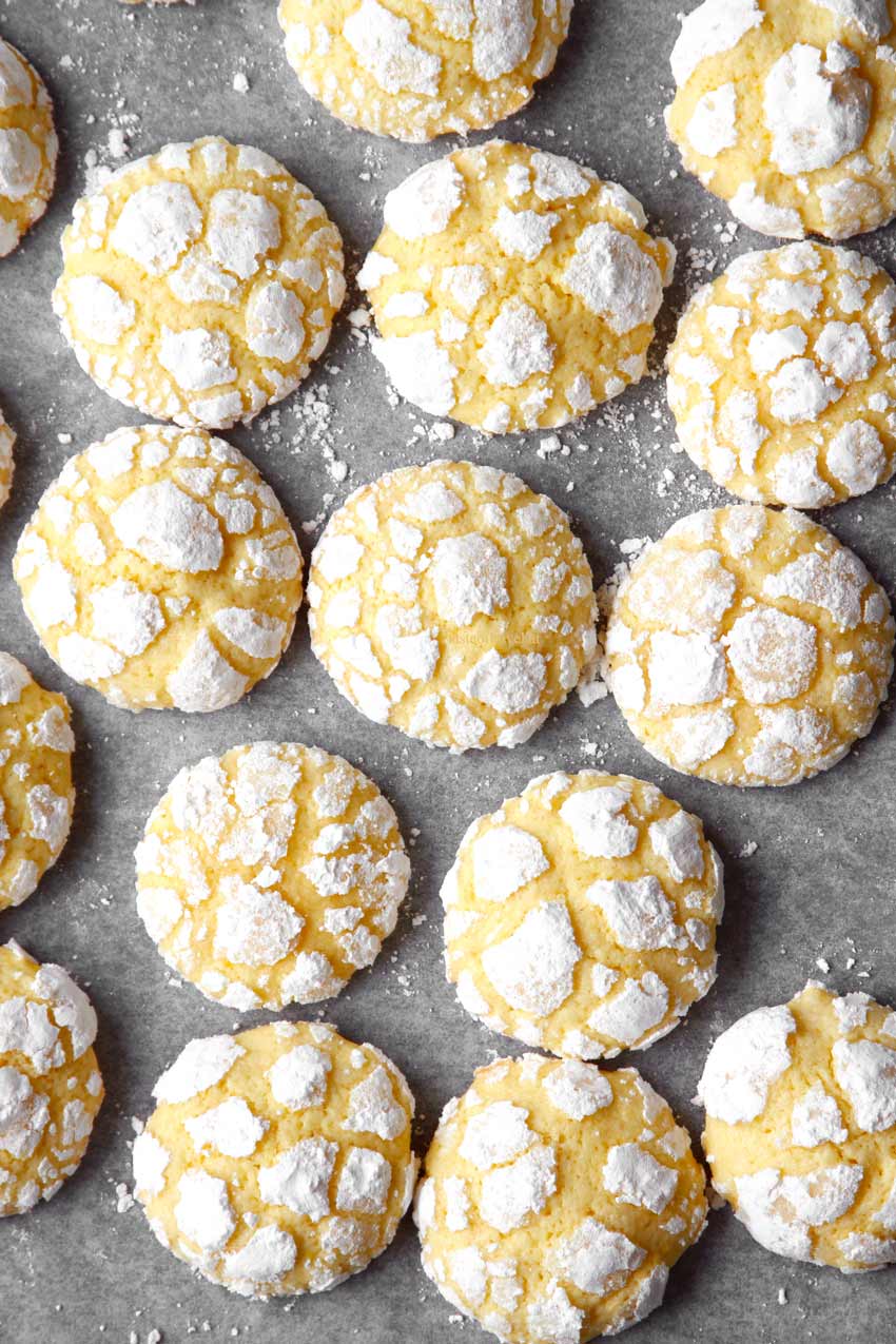 Lemon Crinkle Cookies