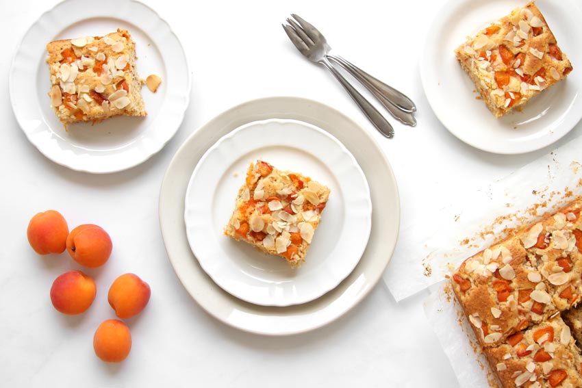Marillenkuchen mit Mandeln