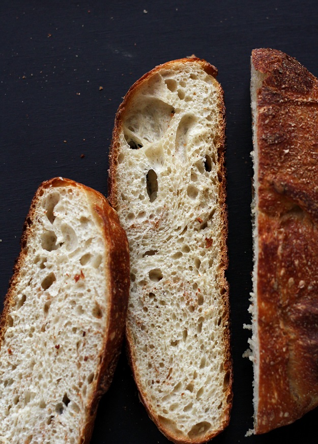 No-knead Brot mit Sauerteig