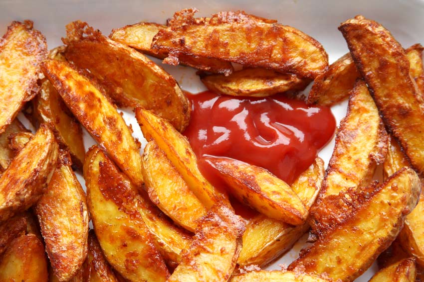 Parmesan Wedges mit Dip