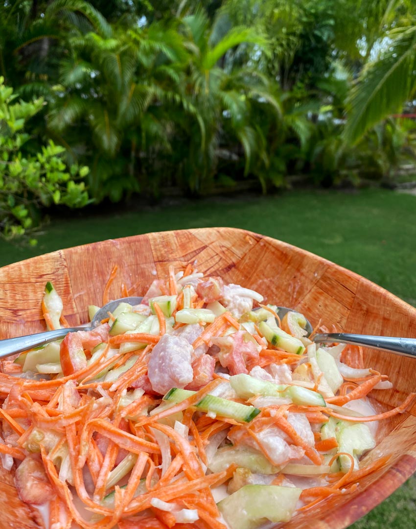 Poisson cru mit Kokosmilch