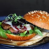 Portobello Burger auf Brioche Buns - Rezept