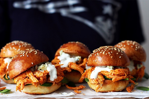 Pulled Chicken Sliders Rezept