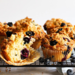 Luftig weiche Blueberry Muffins