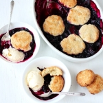 Blueberry-Plum Cobbler