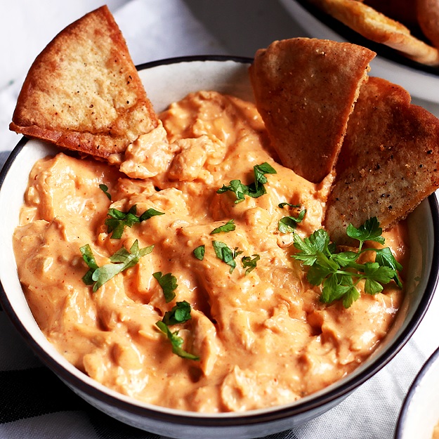 Cremiger Buffalo Chicken Dip