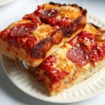 Detroit Pizza Stücke