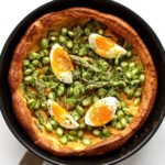 Dutch Baby grüner Spargel und Ei
