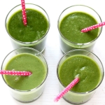 Grüner Smoothie mit Apfel und Ingwer