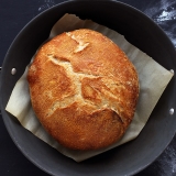 Rezept No knead Brot im Topf