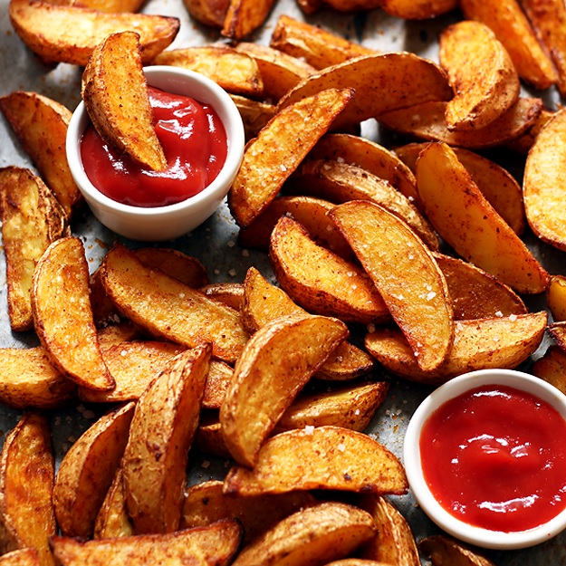 Rezept Potato Wedges aus dem Backrohr